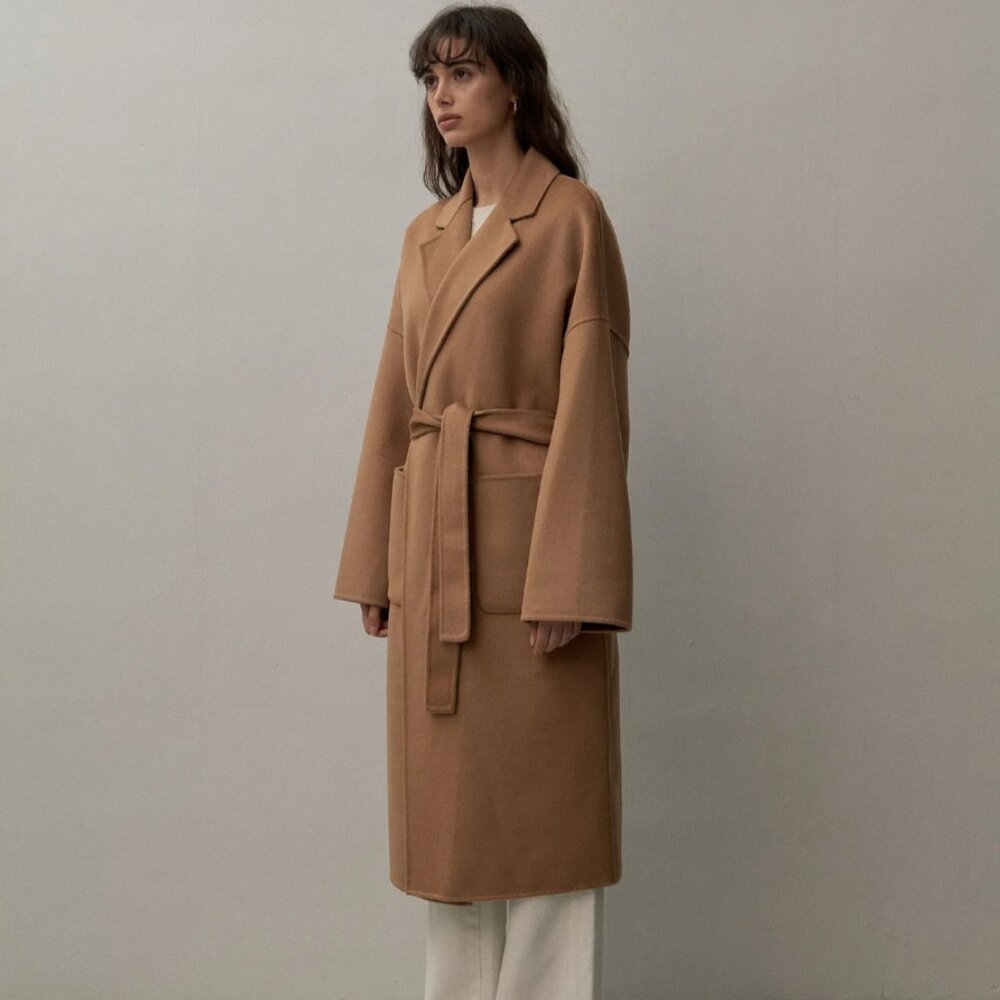 The Curated - The Boyfriend Coat - Camel